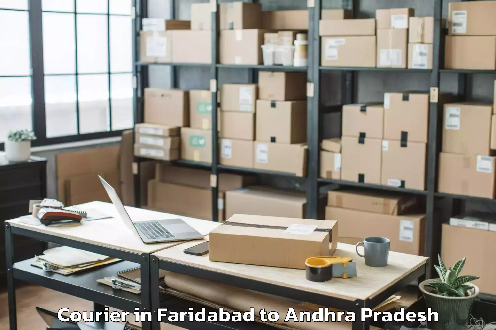 Easy Faridabad to Pedda Nakkalapalem Courier Booking